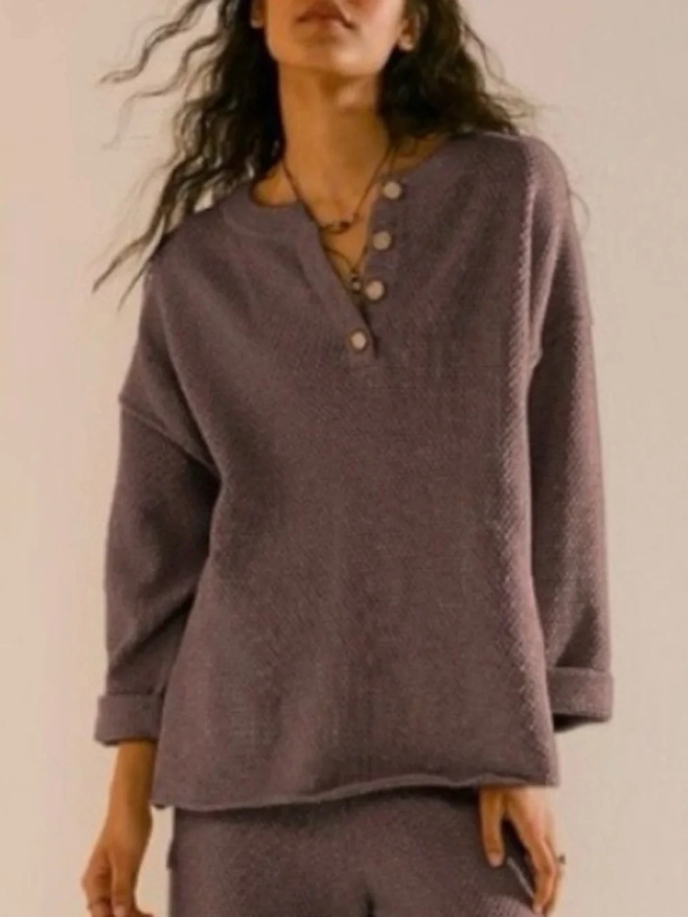 Free People Hailee sweater pullover. NWT. Brown heather